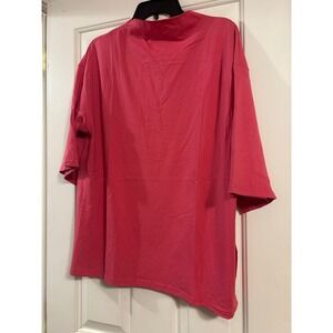 FISOEW Oversized Mock Neck Half Sleeve T-Shirt